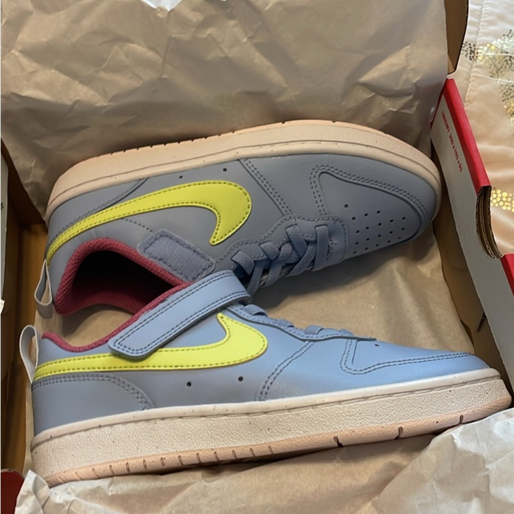 Nike Kids Sneakers in Blue, Yellow, and Pink